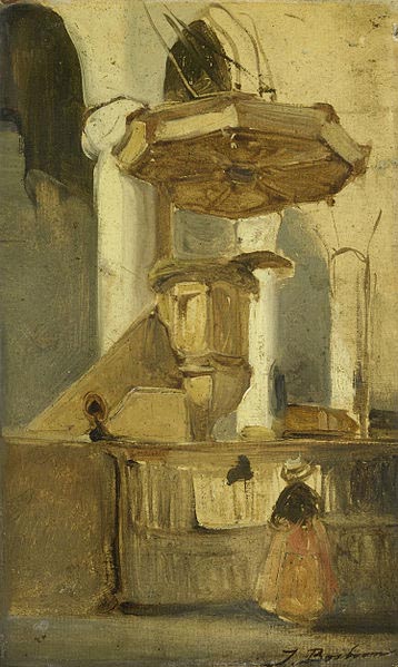 Johannes Bosboom The Pulpit of the Church in Hoorn
